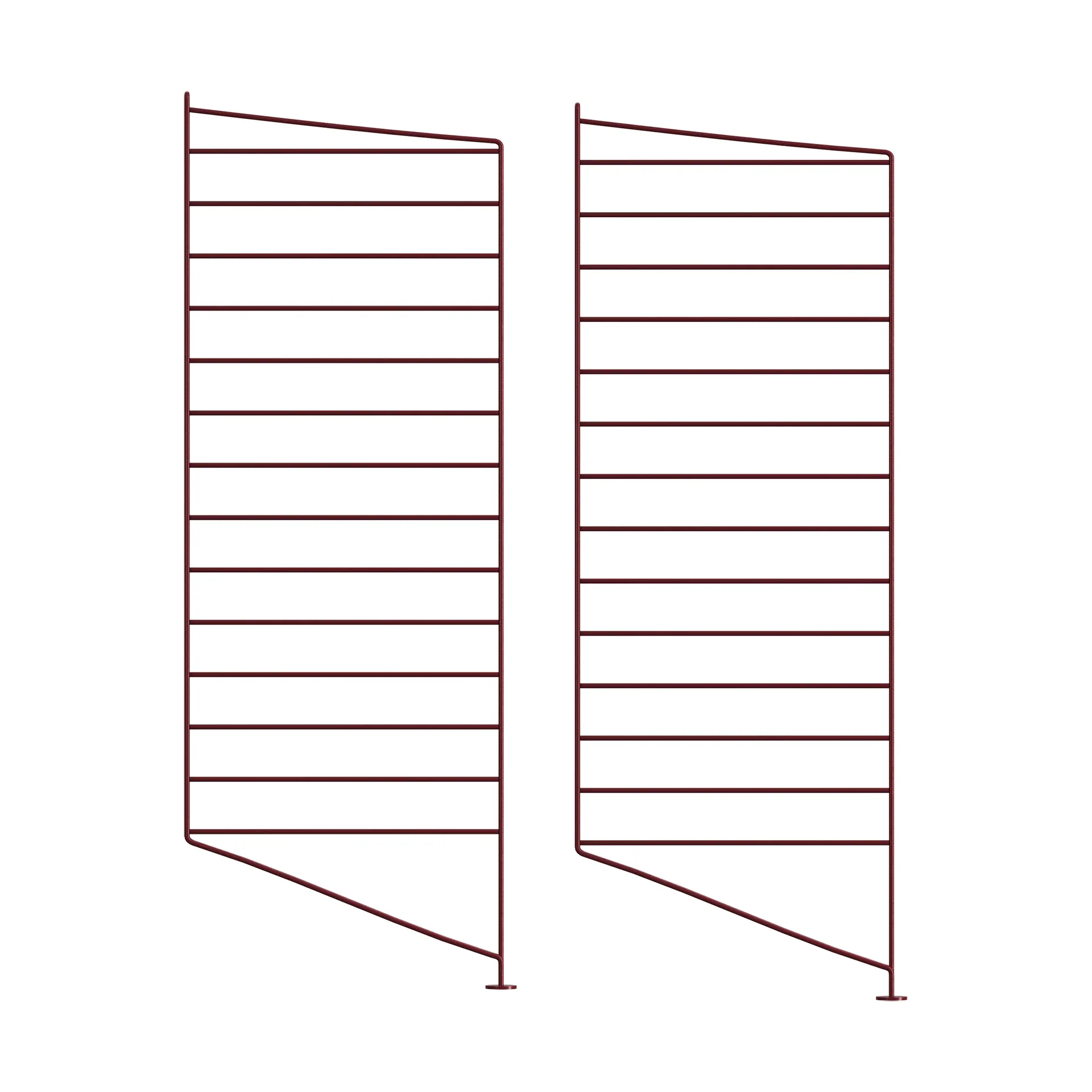 String Bodenleiter, Dunkelrot, 85x30 cm, 2-teilig String