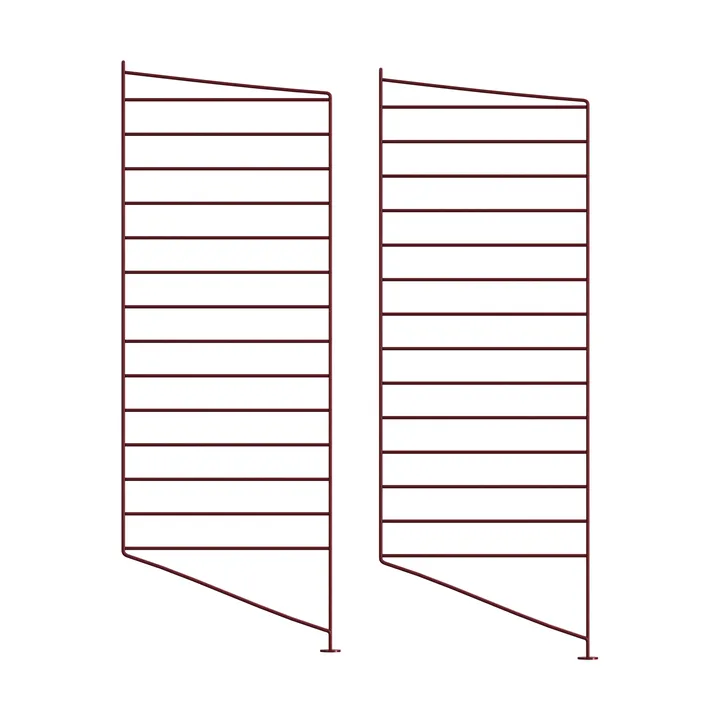 String Bodenleiter - Dunkelrot, 85x30 cm, 2-teilig - String