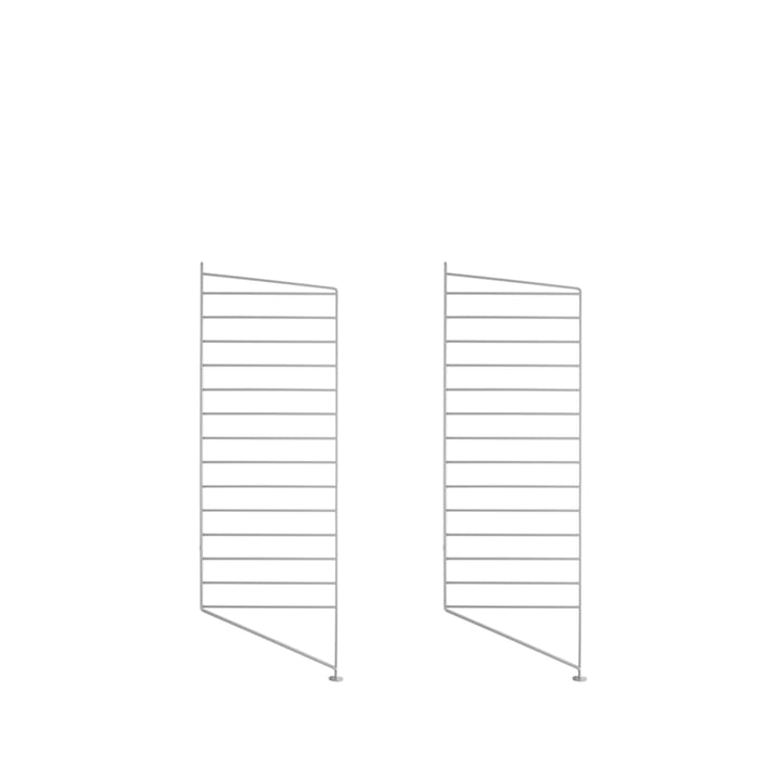 String Bodenleiter, Grau, 85x30 cm, 2er-Pack String