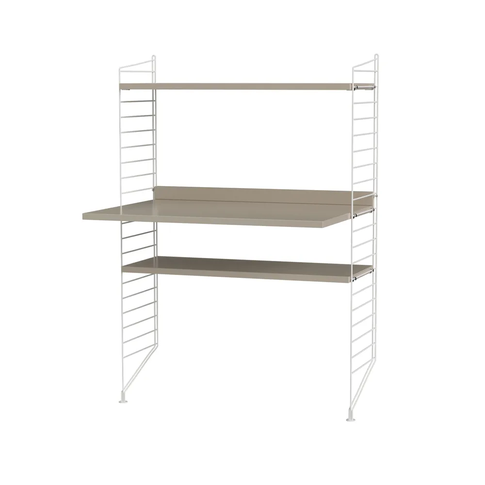 String Büro Beige & Weiß- Kombination H String