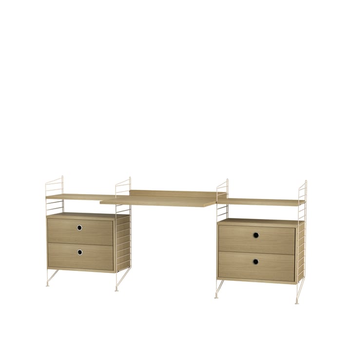 String Büro Eiche & Beige- Kombination C - undefined - String