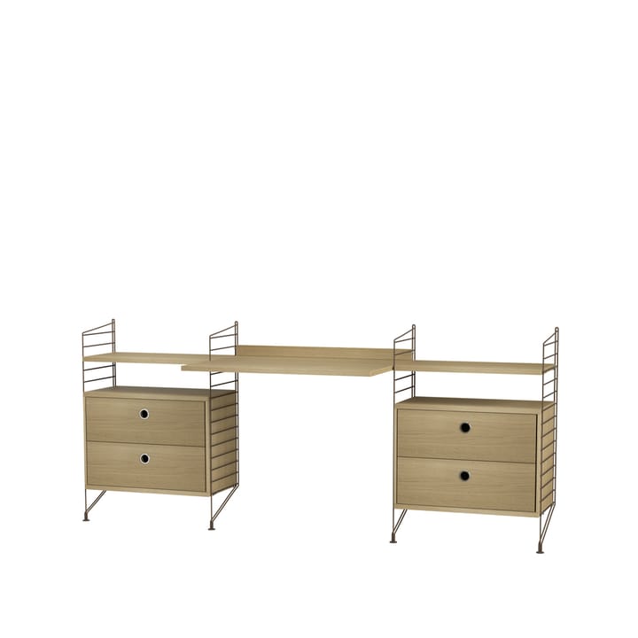 String Büro Eiche & Braun- Kombination C - undefined - String