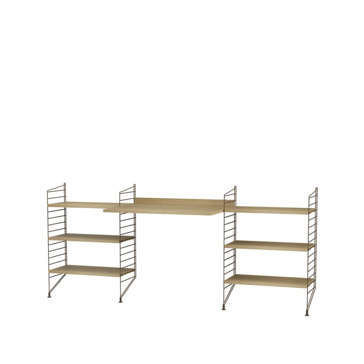 String Büro Eiche & Braun- Kombination D - undefined - String