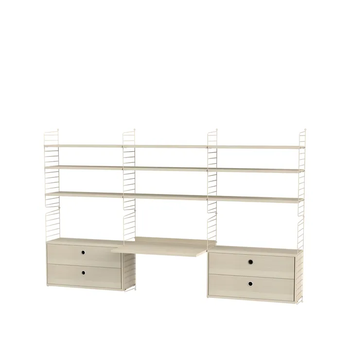 String Büro Esche & Beige- Kombination F - String