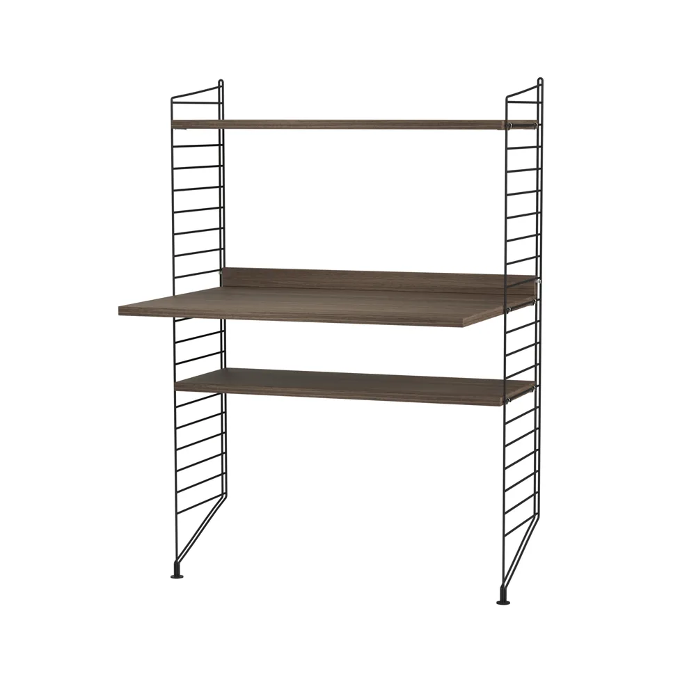 String Büro Walnuss & Schwarz- Kombination H String