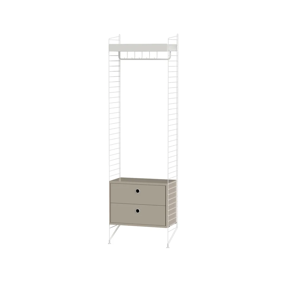 String Flur Beige & Weiß- Kombination M,  String