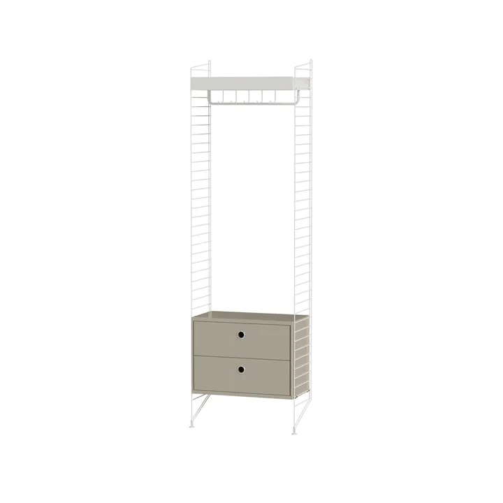 String Flur Beige & Weiß- Kombination M - String