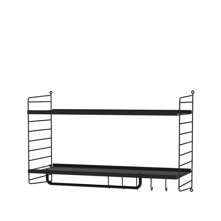 String Flur Schwarz- Kombination D - String