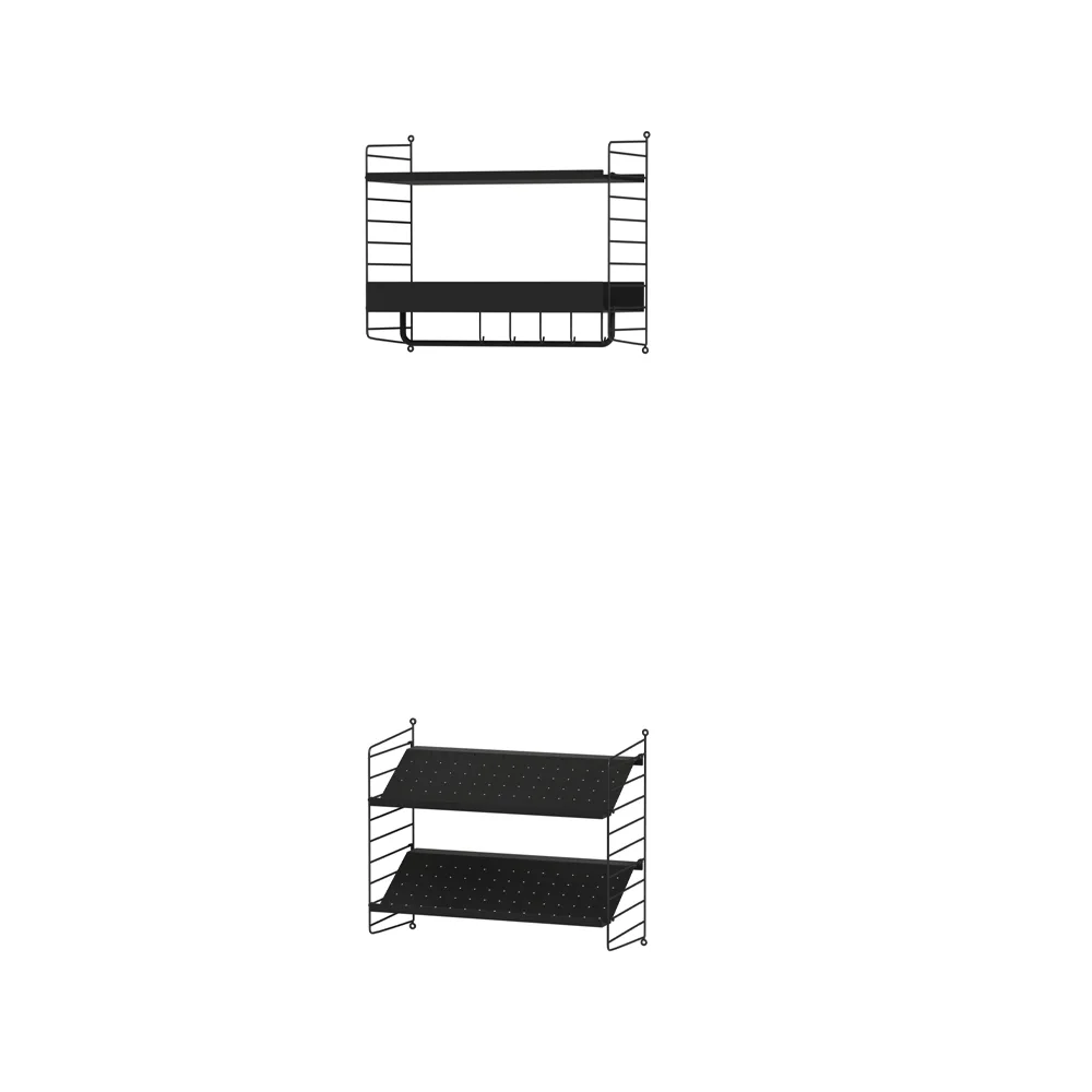 String Flur Schwarz- Kombination E,  String