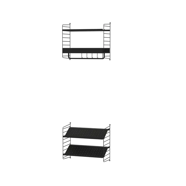String Flur Schwarz- Kombination E - String