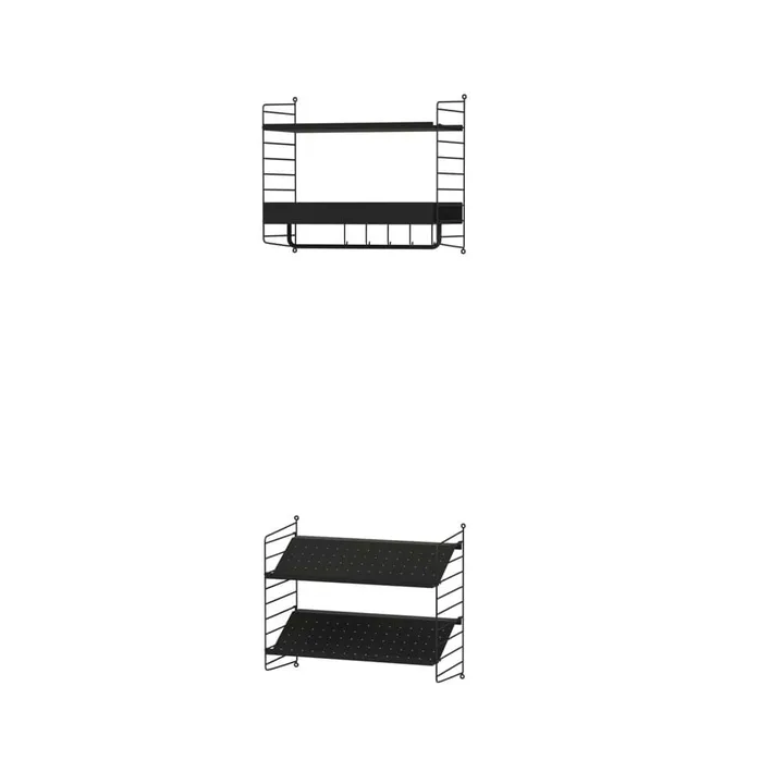 String Flur Schwarz- Kombination E - String
