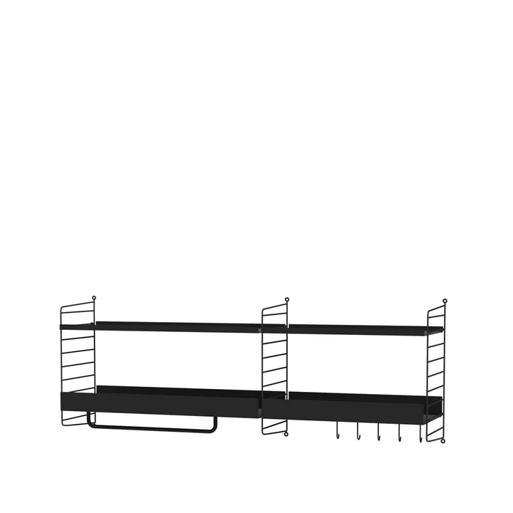 String Flur Schwarz- Kombination J - String