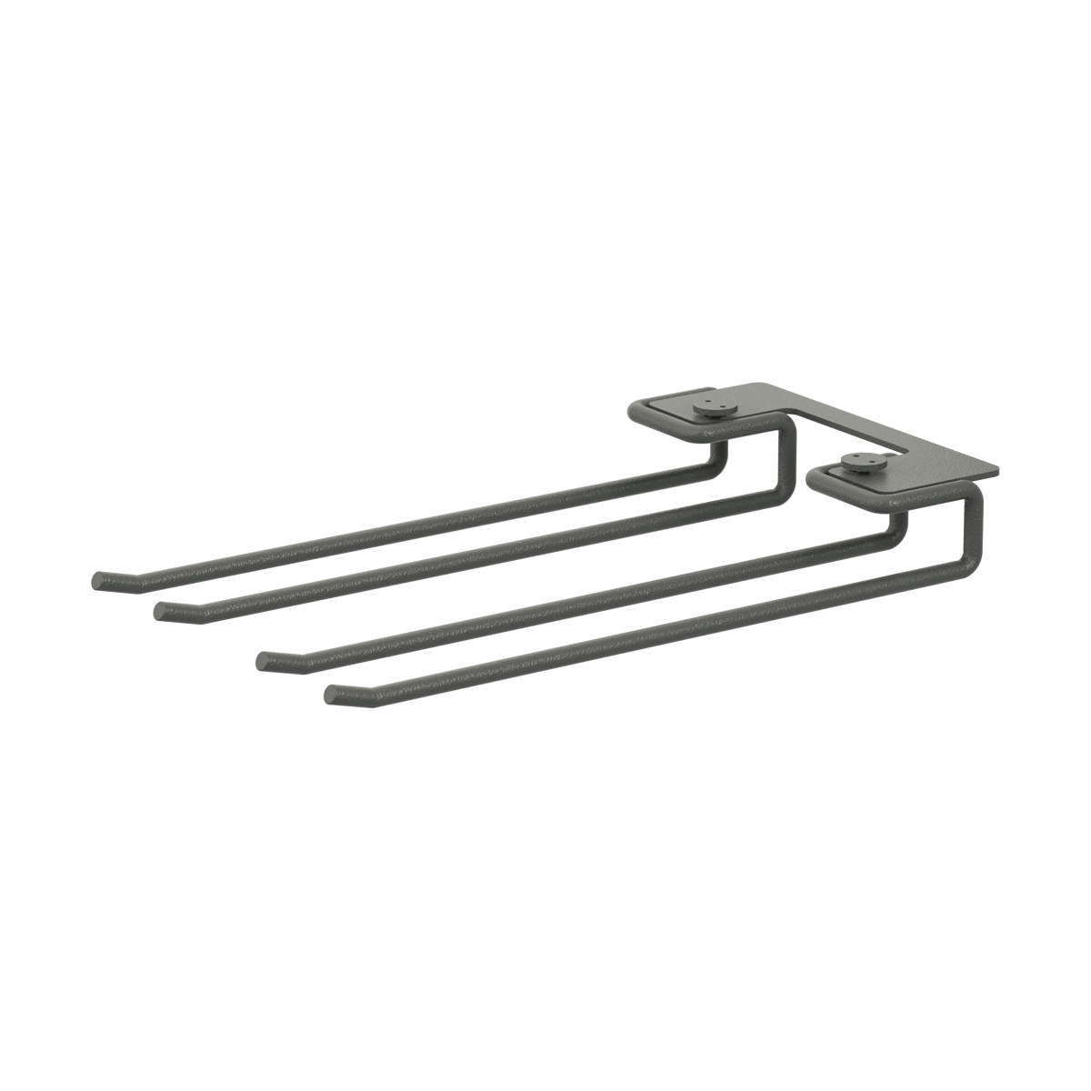String String Gläserschiene 2er Pack Dunkelgrau, 20 cm