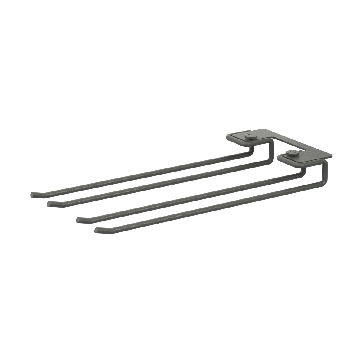String String Gläserschiene 2er Pack Dunkelgrau, 30 cm