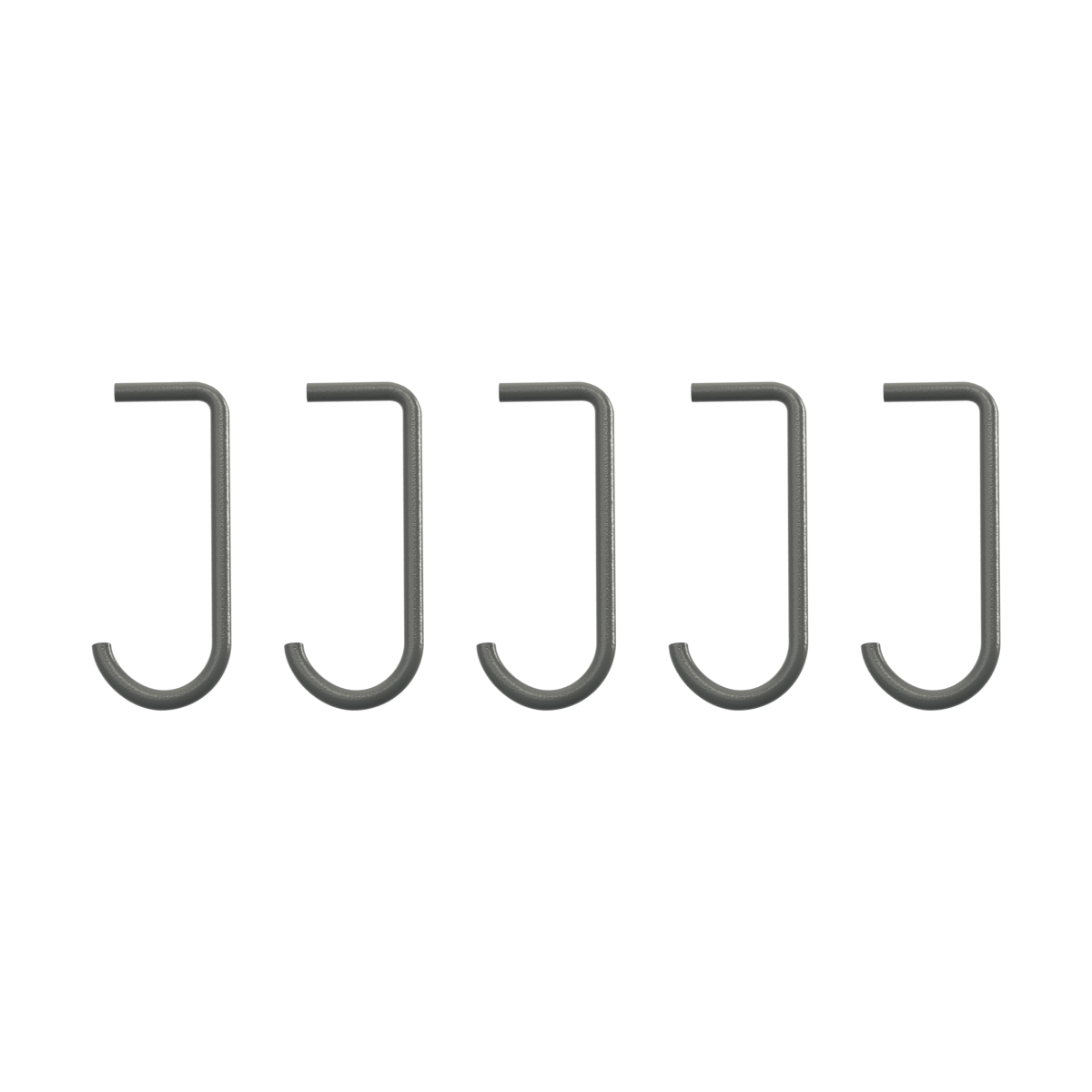 String String J-Haken 5er-Pack Dunkelgrau