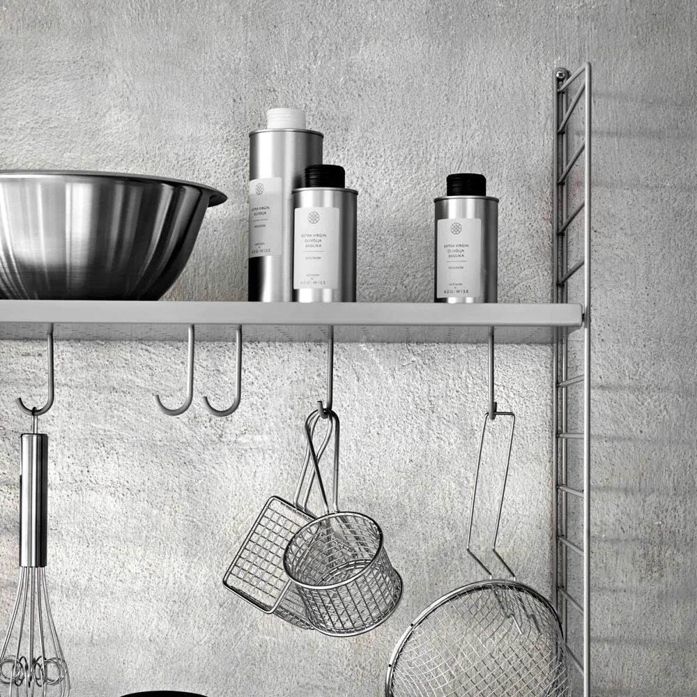 String J-Haken 5er-Pack, Grau String