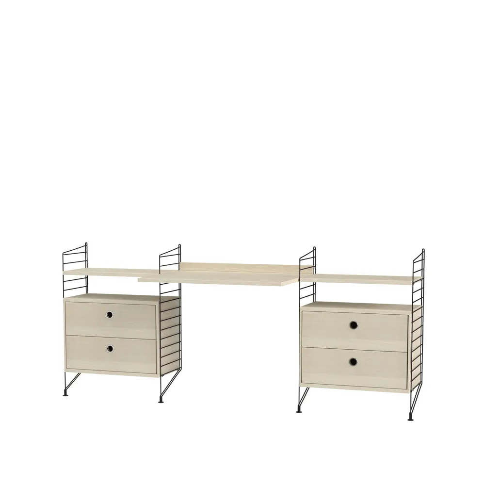 String Kinderzimmer Esche & Schwarz- Kombination C,  String