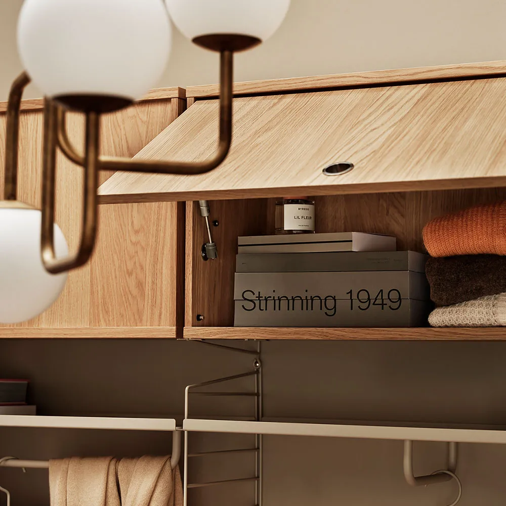 String Oberschrank, Beige, 78x30 cm String