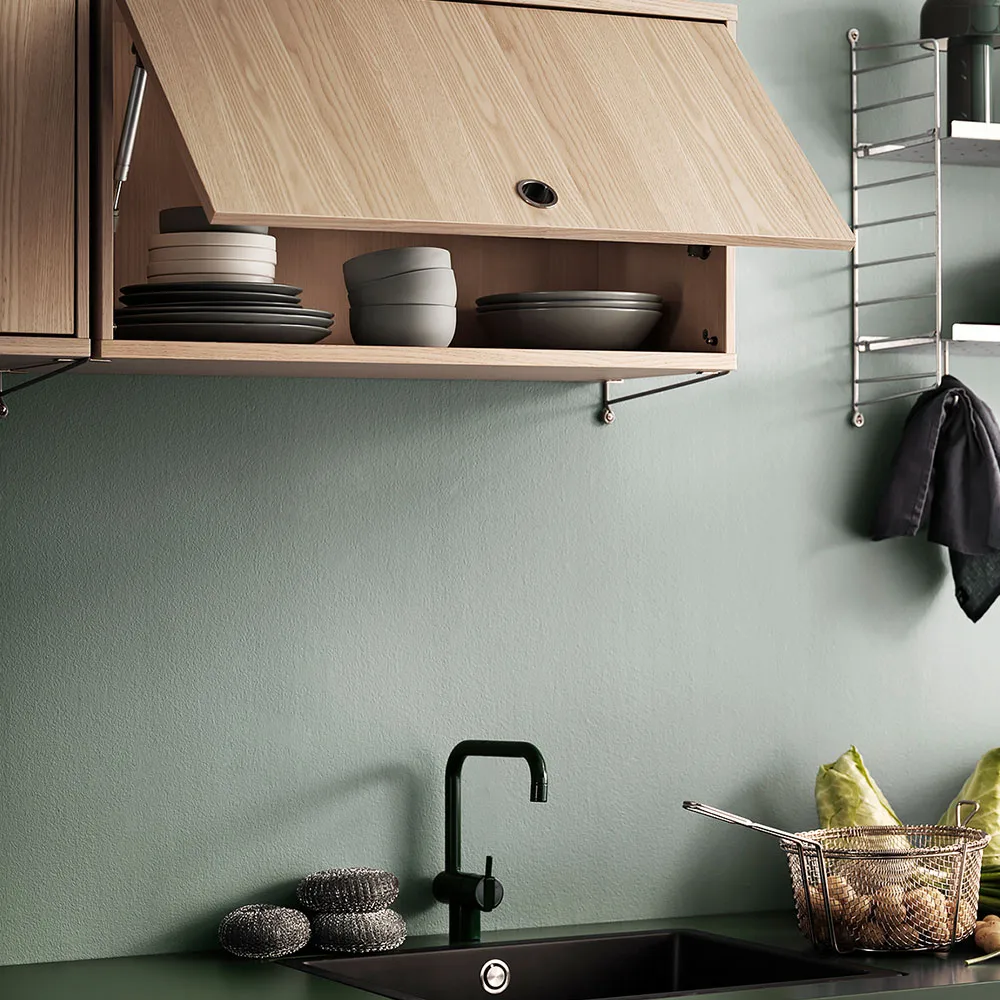 String Oberschrank, Walnuss, 78x30 cm String