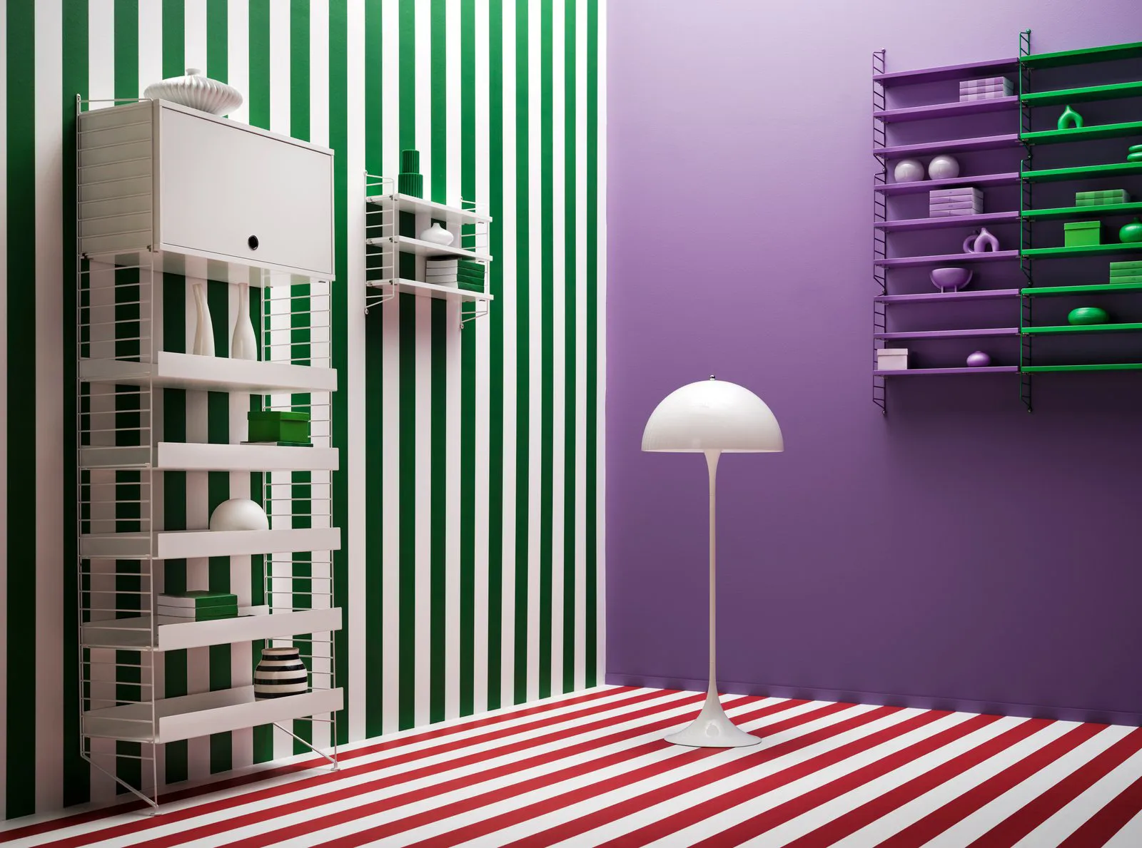 String Oberschrank, Weiß, 58x30 cm String