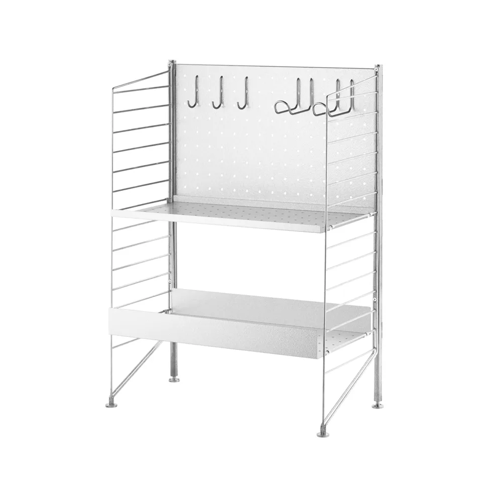 String Outdoor Freistehender Haken, Edelstahl, doppelt, 2er-Pack String