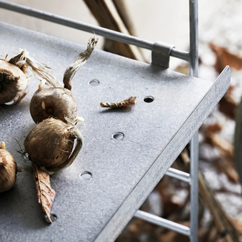 String Outdoor Regalboden, Galvanisiert-58x30 cm-niedriger Rand String