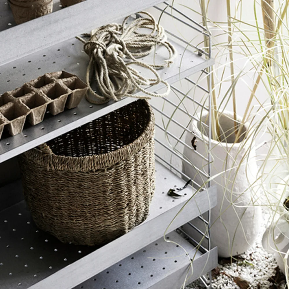 String Outdoor Regalboden, Galvanisiert-58x30 cm-niedriger Rand String