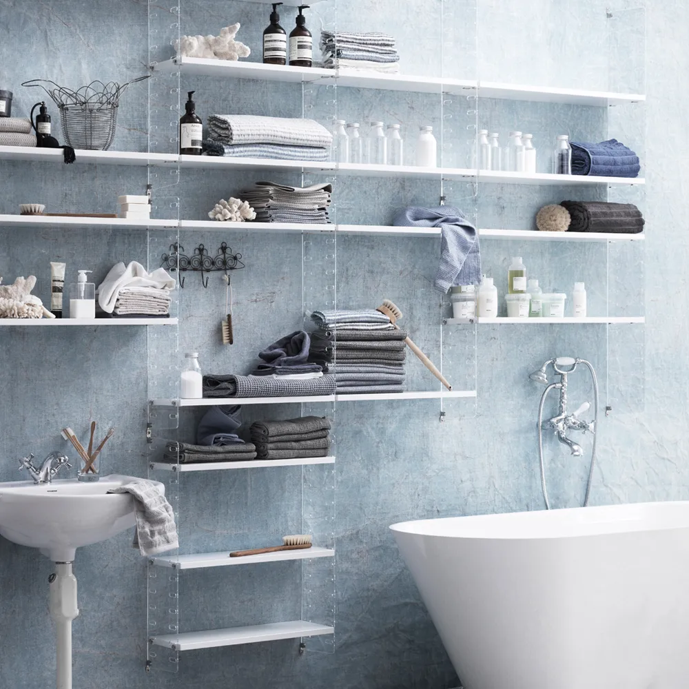 String Plex Wandleiter, Transparent, 50x20 cm, 2er-Pack String