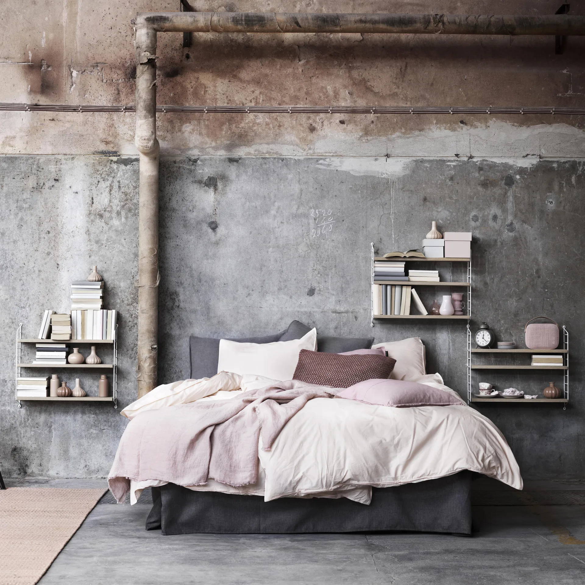 String Pocket Regal Eiche-weiß, Eiche-weiß String