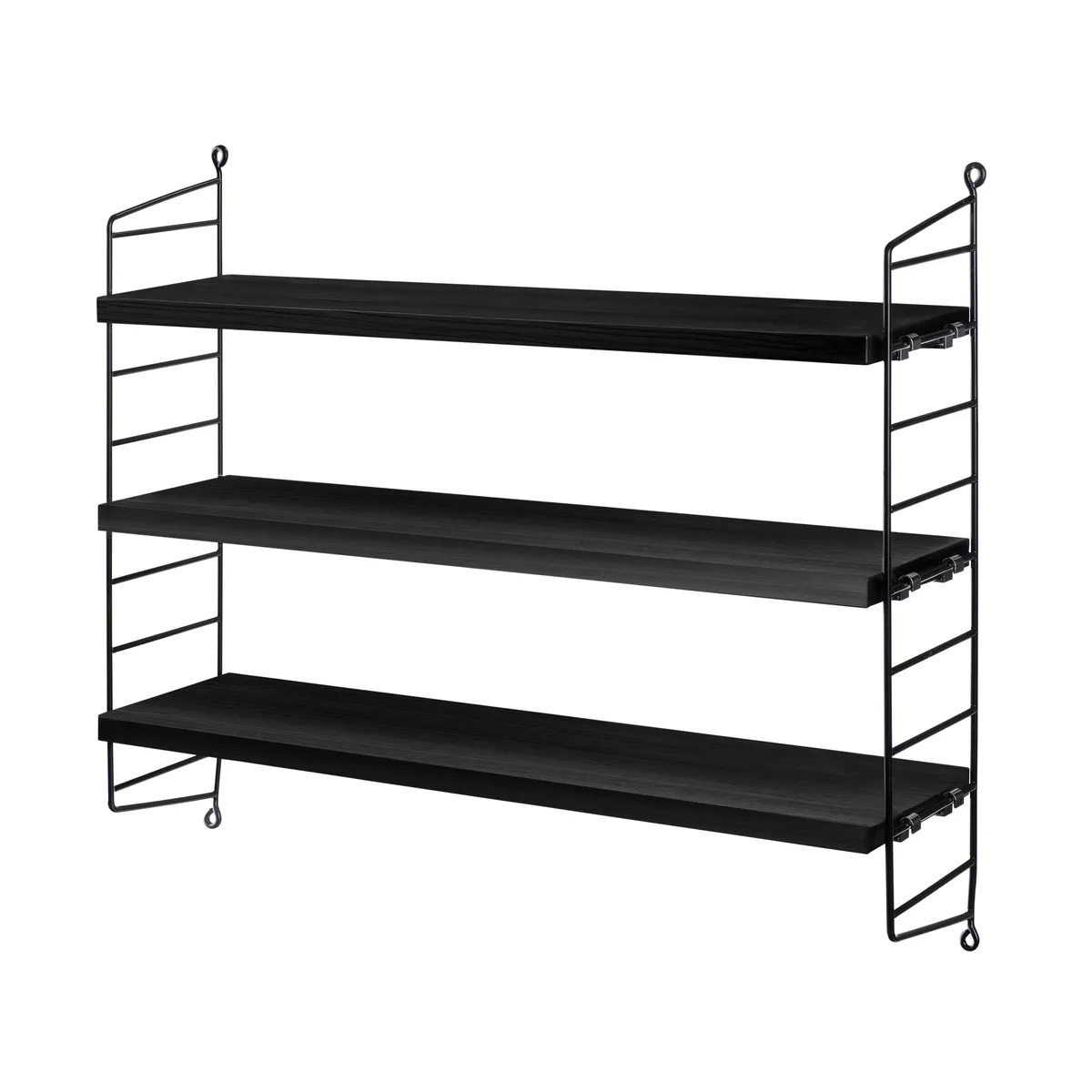 String String Pocket Regal Esche-schwarz Esche schwarz gebeizt