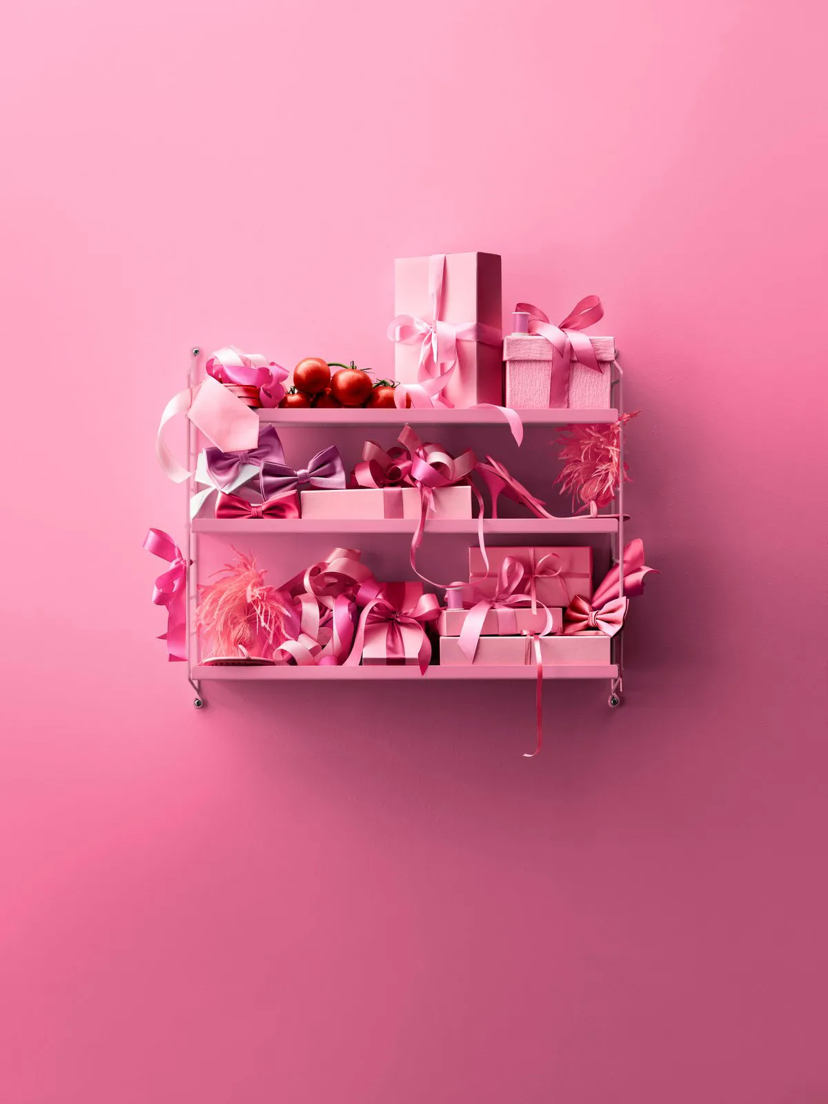 String Pocket Regal metall, Fuchsia-Fuchsia String