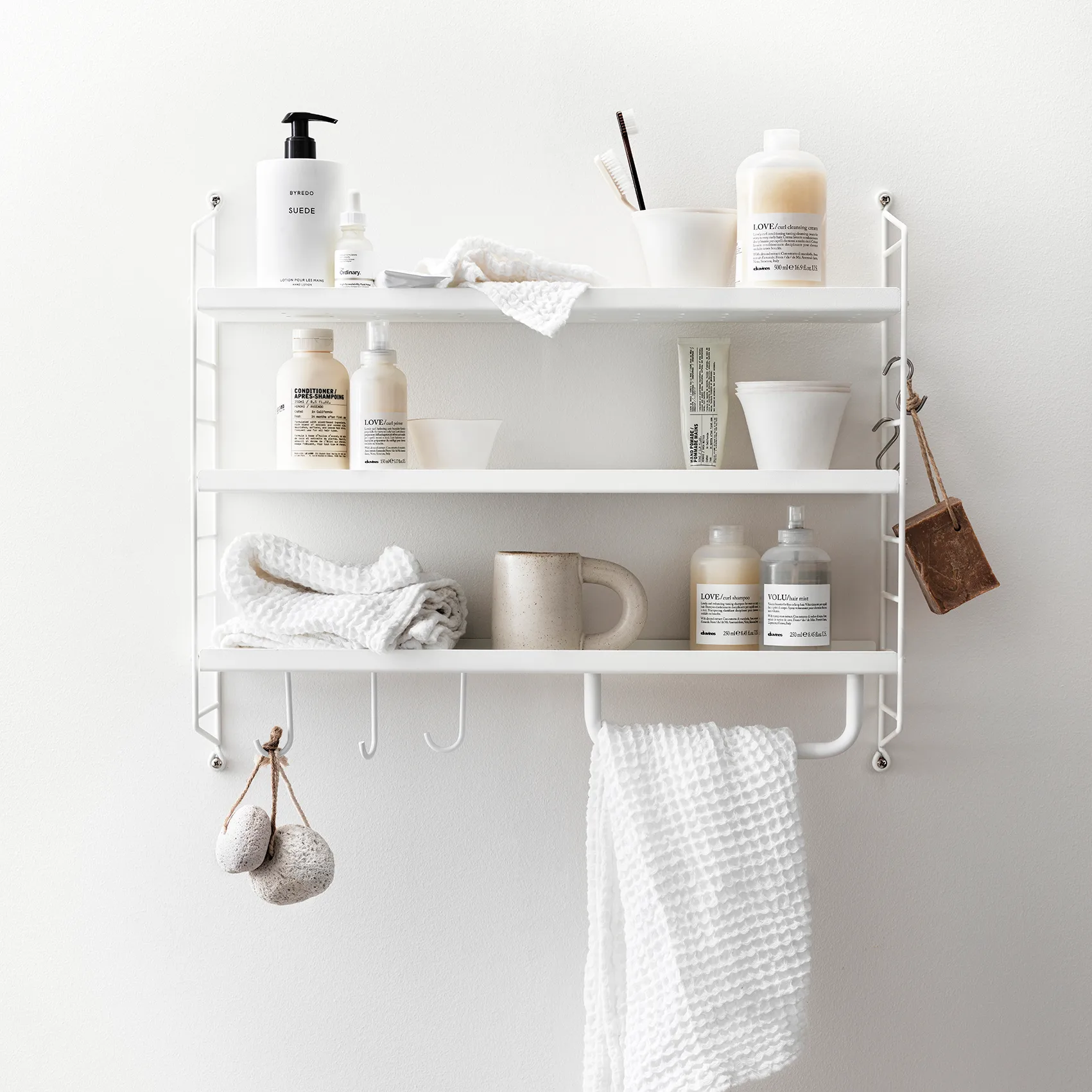 String Pocket Regal metall, Weiß String