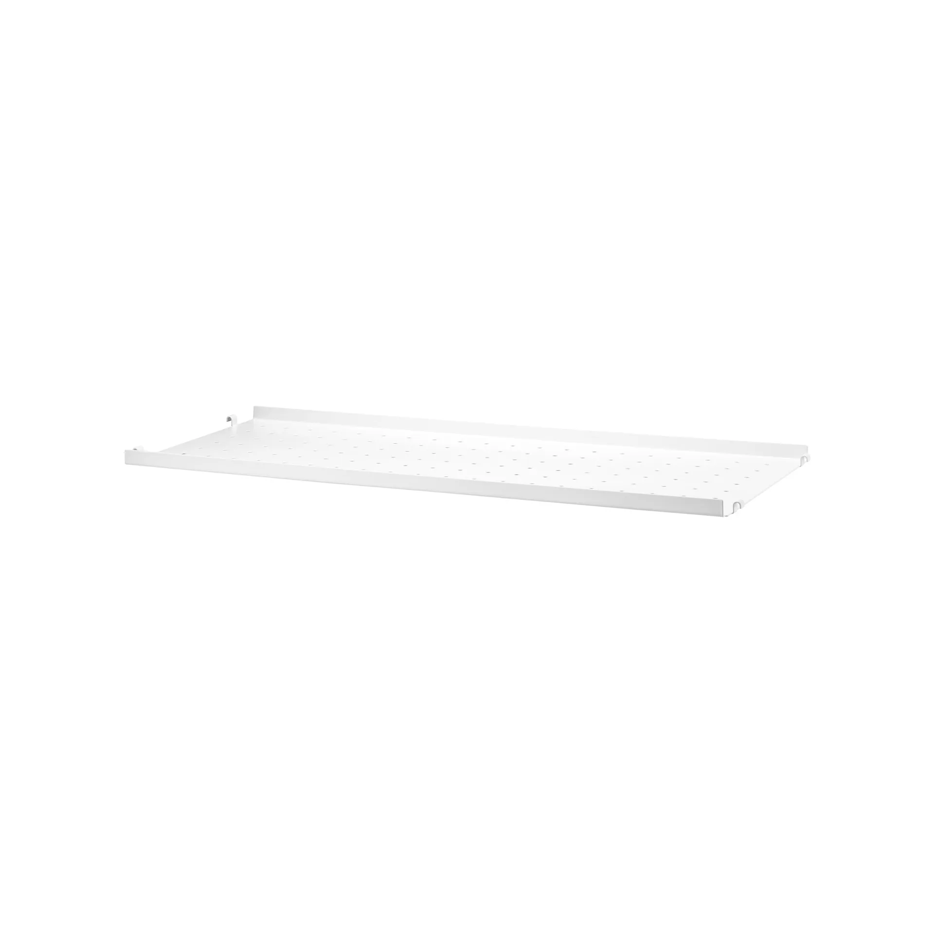 String Regalboden Metall, Weiß, 78x20 cm, niedriger Rand String