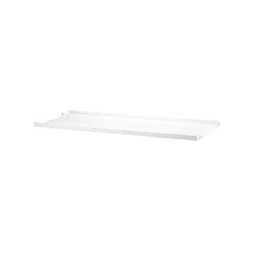 String Regalboden Metall - Weiß, 78x20 cm, niedriger Rand - String
