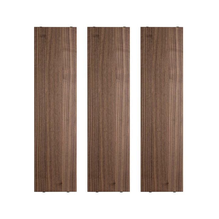 String Regalboden - Walnuss, 78x20 cm, 3er-Pack - String