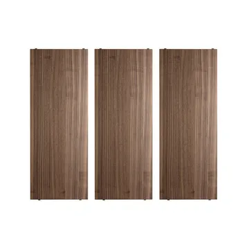 String Regalboden - Walnuss, 78x30 cm, 3er-Pack - String