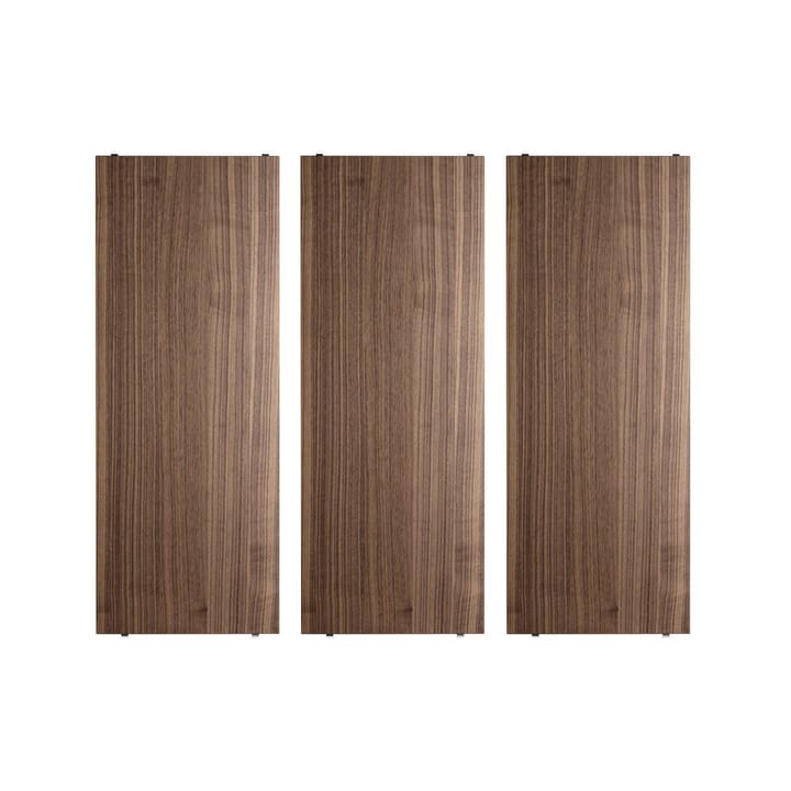 String Regalboden - Walnuss, 78x30 cm, 3er-Pack - String
