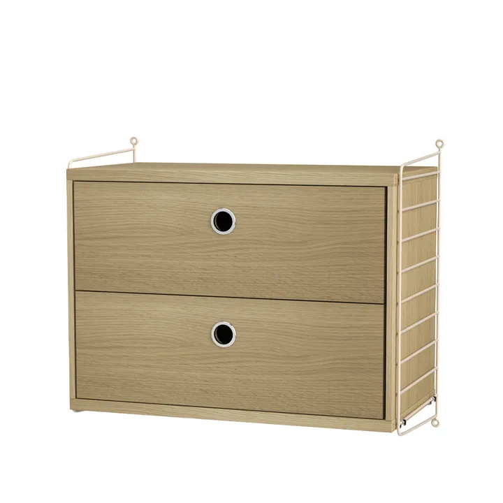String Schlafzimmer Eiche & Beige- Kombination A - String