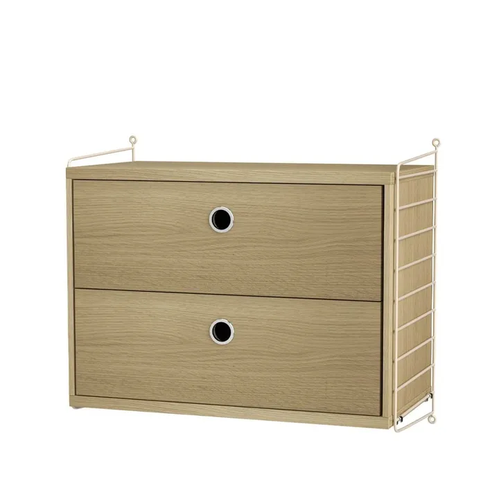 String Schlafzimmer Eiche & Beige- Kombination A - String