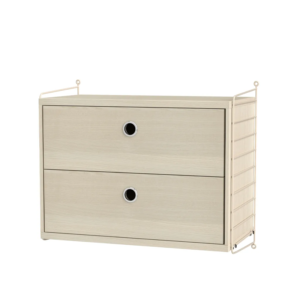 String Schlafzimmer Esche & Beige- Kombination A,  String