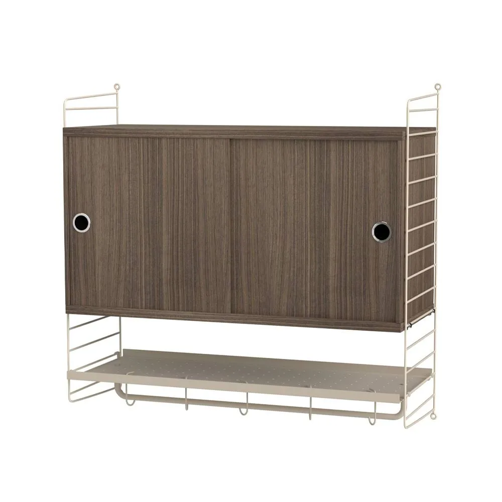 String Schlafzimmer Walnuss & Beige- Kombination F String