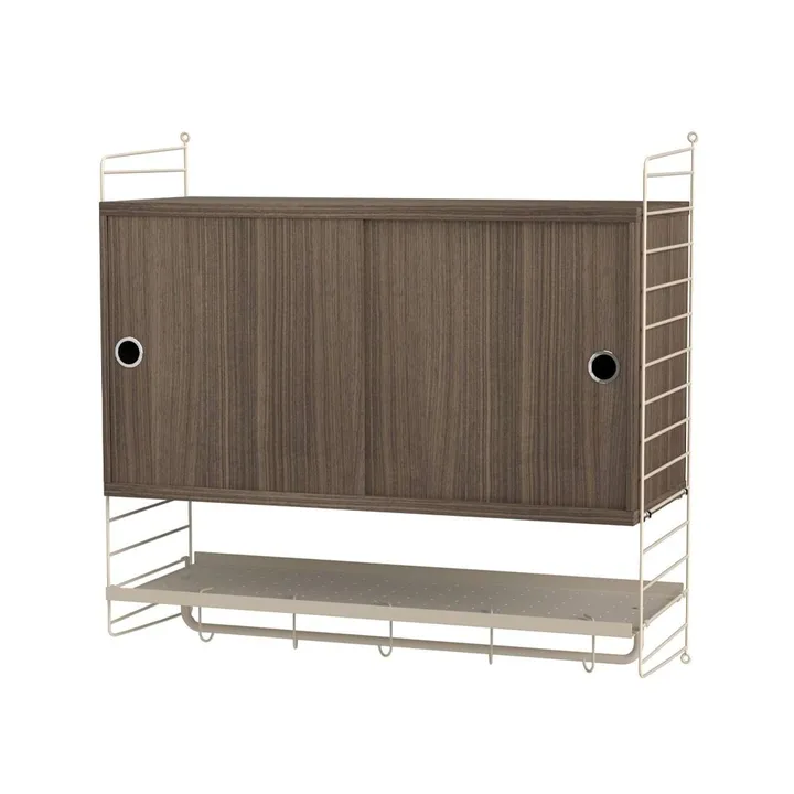 String Schlafzimmer Walnuss & Beige- Kombination F - String