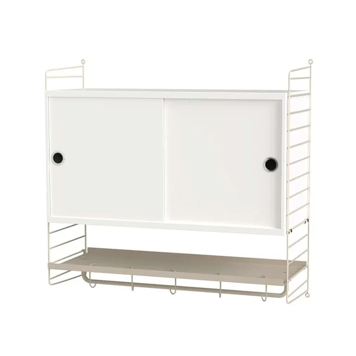 String Schlafzimmer Weiß & Beige- Kombination F - String