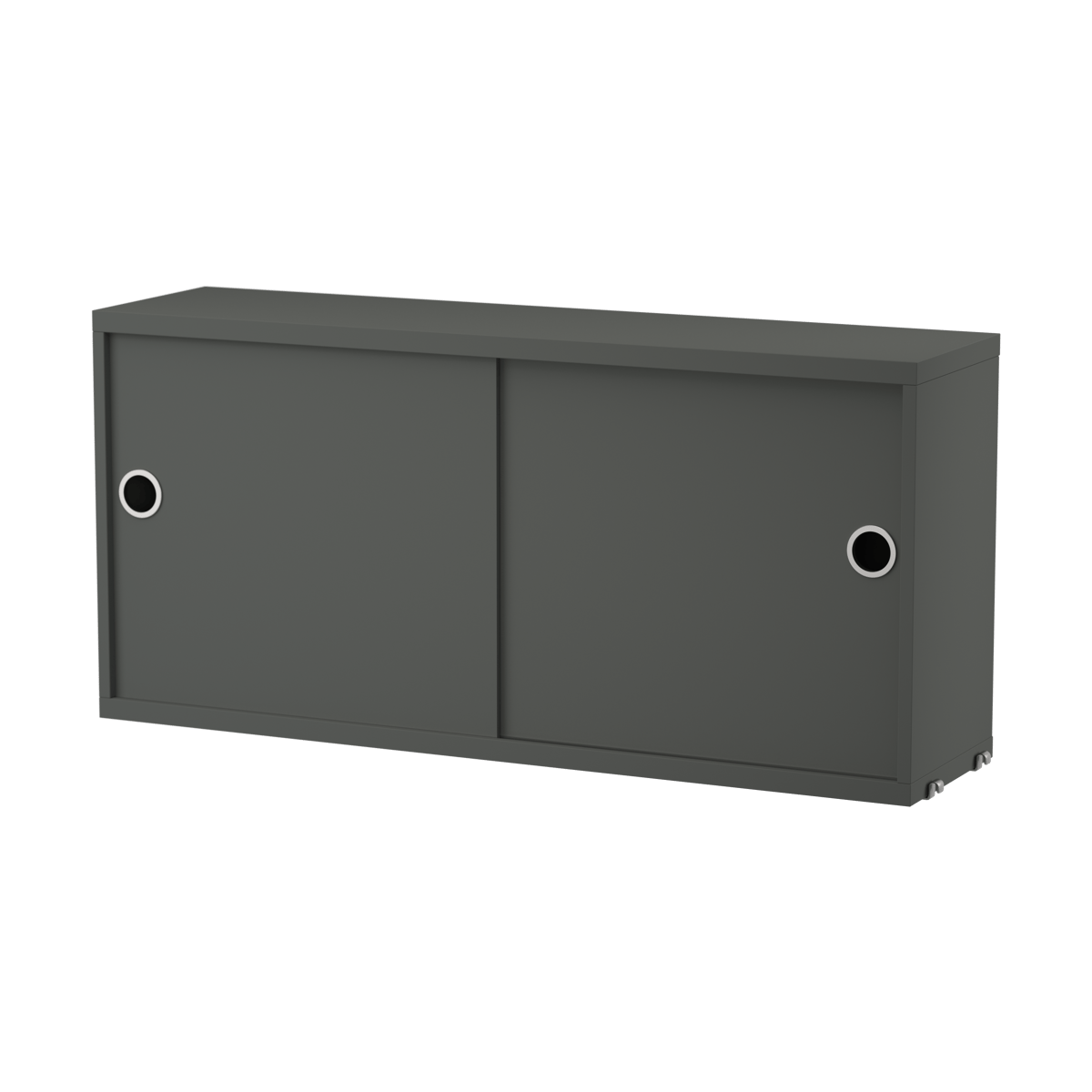 String String Schrank mit Schiebetür Dunkelgrau, 78x20 cm