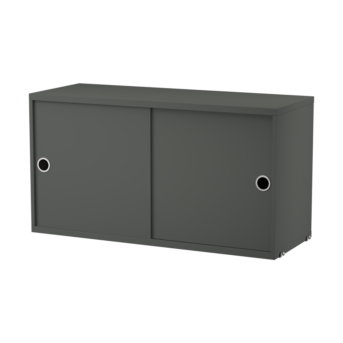 String String Schrank mit Schiebetür Dunkelgrau, 78x30 cm