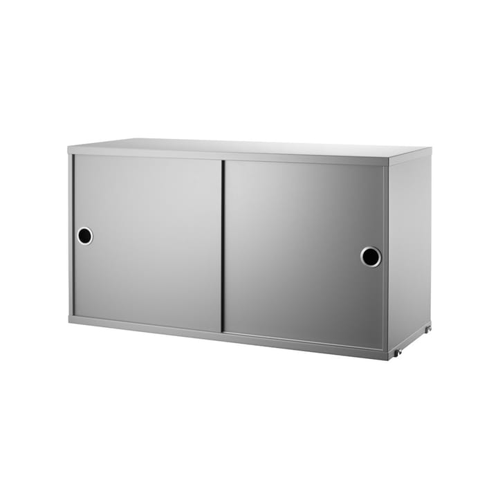 String Schrank mit Schiebet�ür, Grau, 78x30 cm String