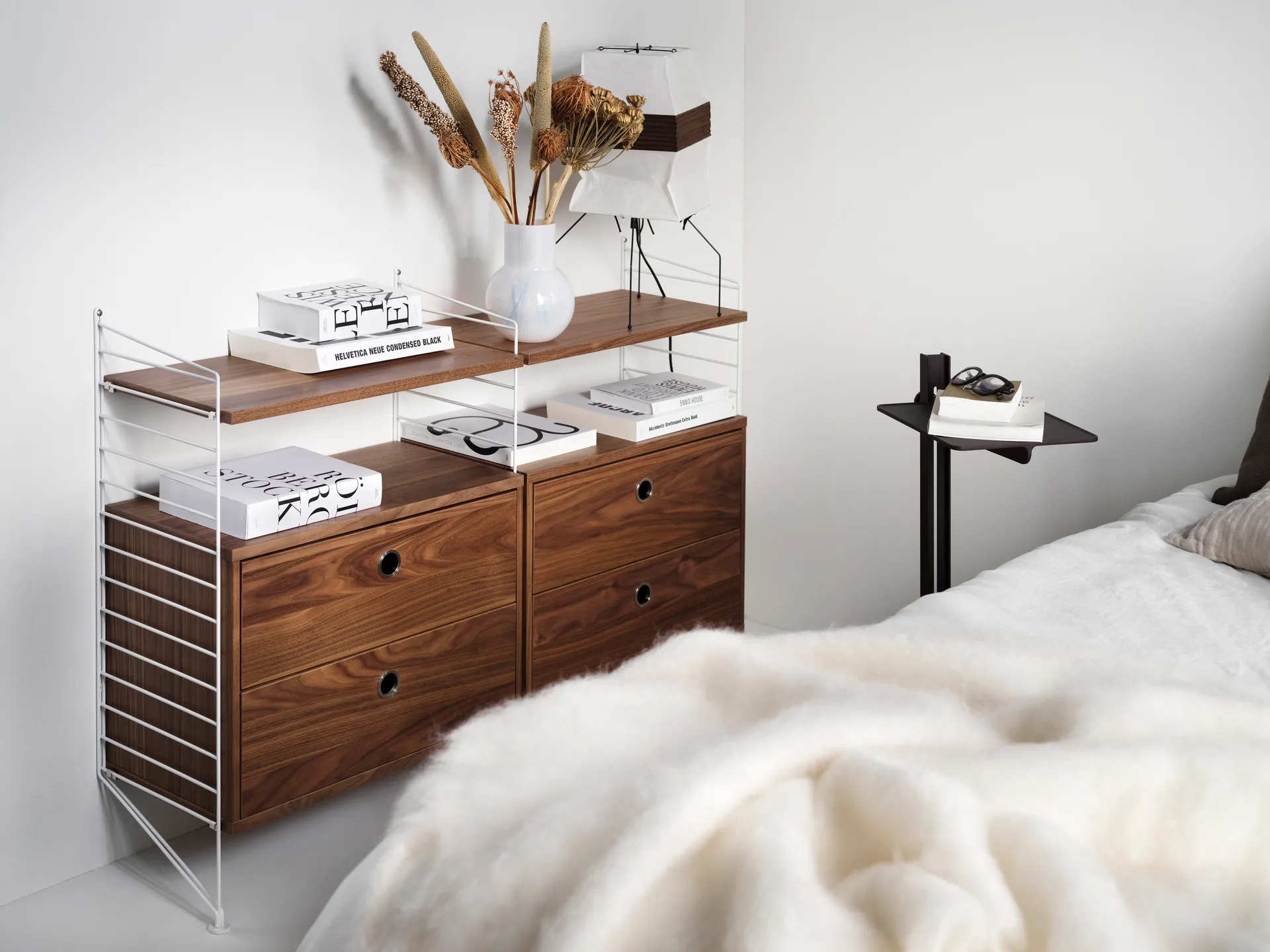 String Schubladenelement, Weiß, 58x30 cm String