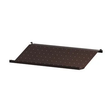 String Schuhregal Metall - Dunkelbraun, 58x30 cm - String