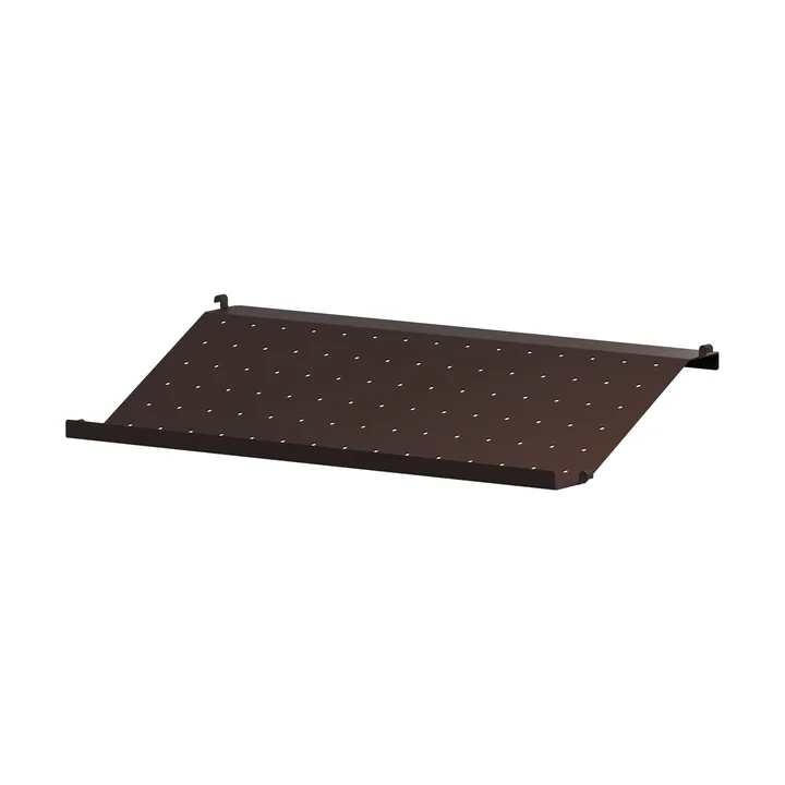 String Schuhregal Metall - Dunkelbraun, 58x30 cm - String