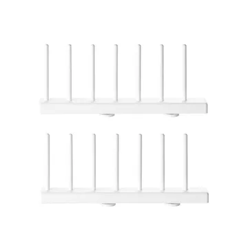 String Tellerablage - Weiß, 20 cm, 2er-Pack - String